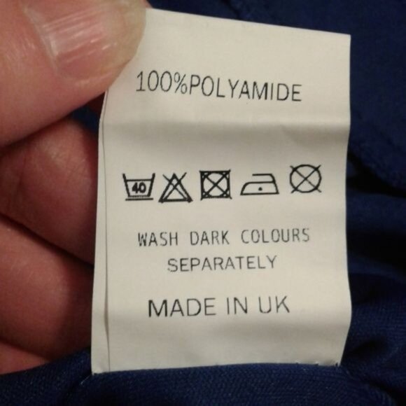 Missguided Size 12 Romper Womens Long Sleeve Royal Blue V Neckline Drape - Picture 7 of 8